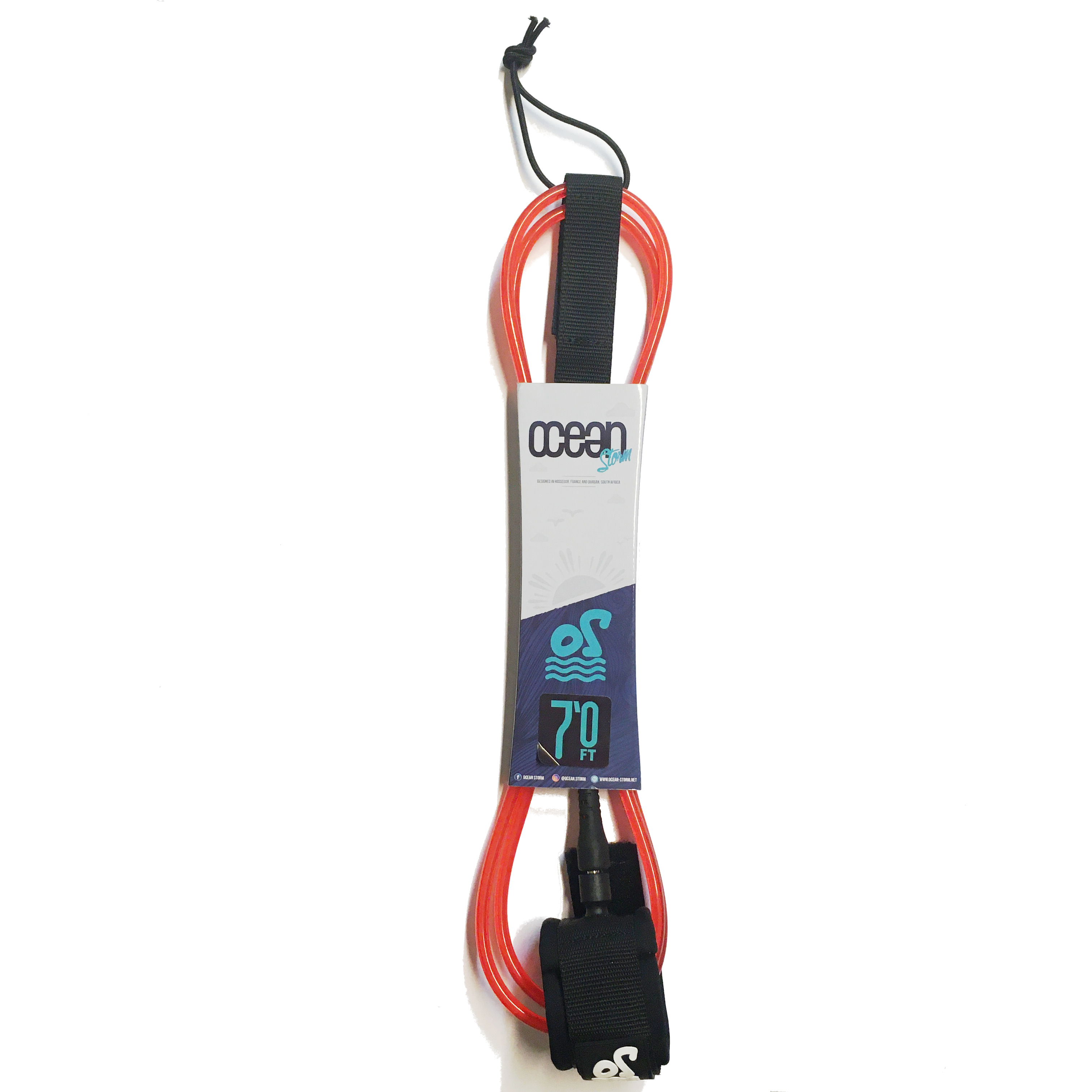 Ocean Storm Regular leash 7'0 Rouge