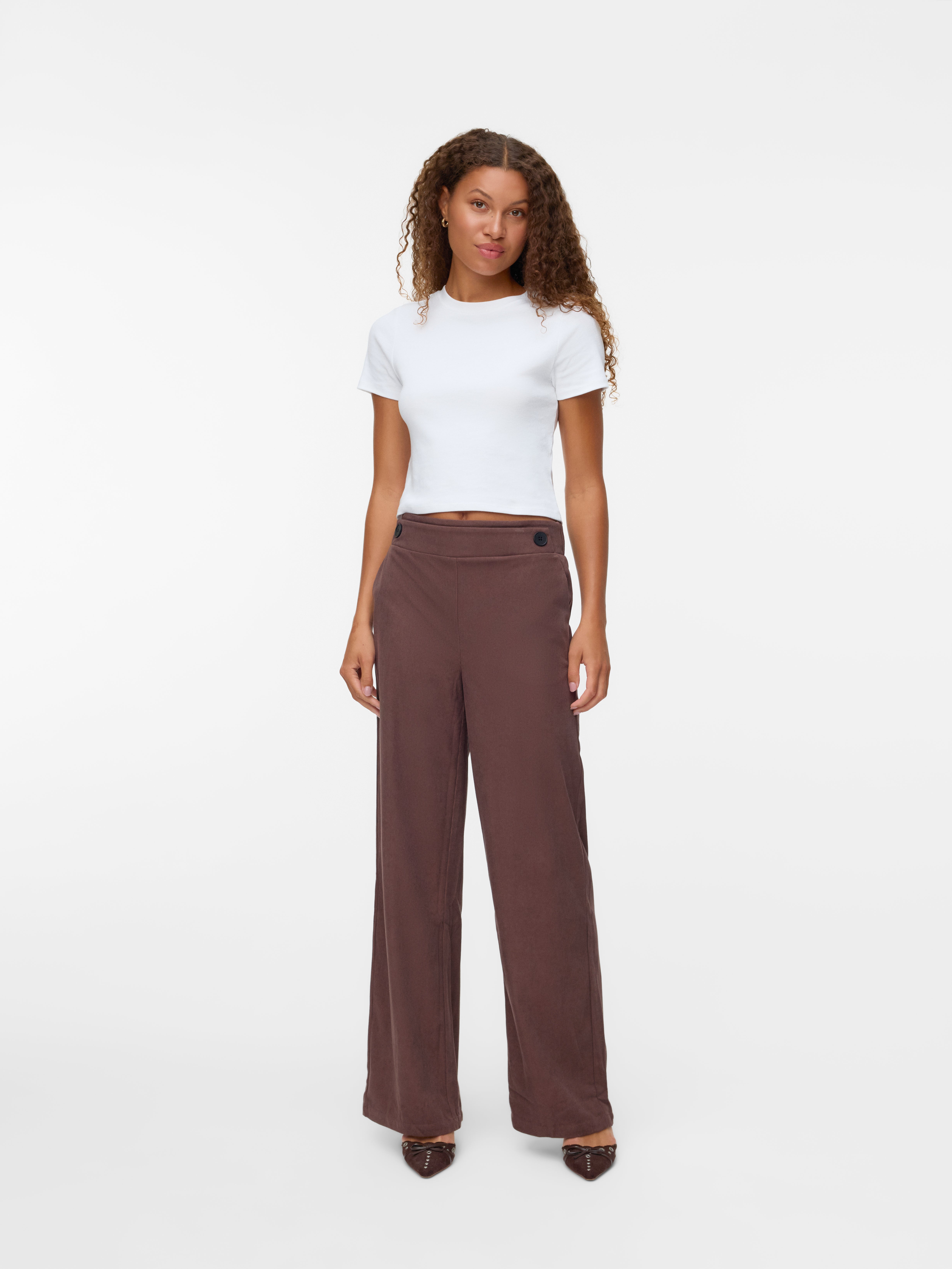 VMVILJA High waist Corduroy Broek