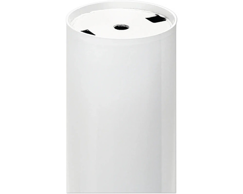 Tarrox ronde tafelpoot, 19 cm diameter, 60 mm in hoogte verstelbaar, wit