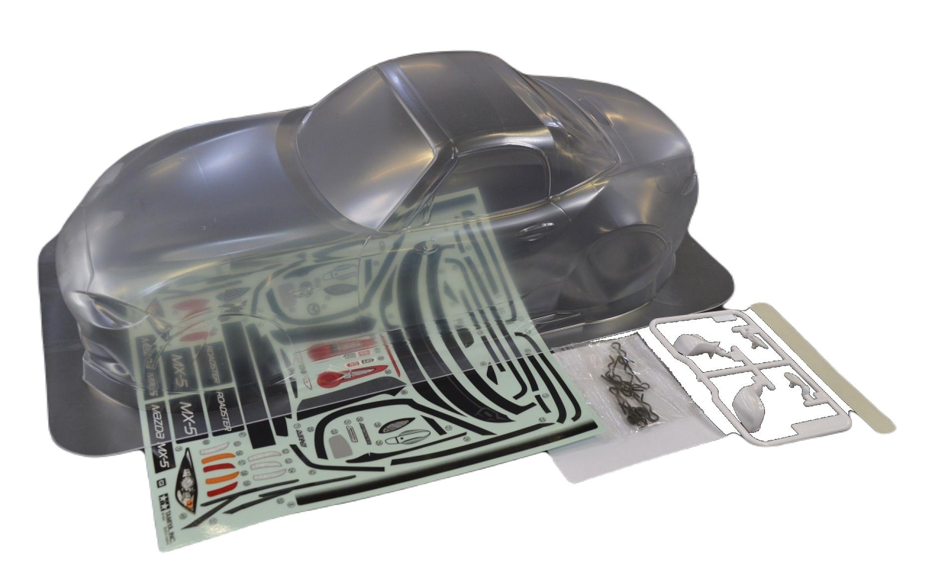 Karosserie Mazda MX-5 ND, unlackiert, 1:10Mazda MX-5 2015 Lexan Body für M-Chassis