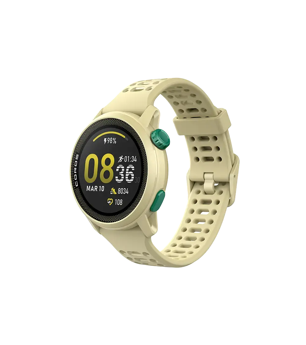 Coros Pace 3 GPS Sporthorloge Mist Geel