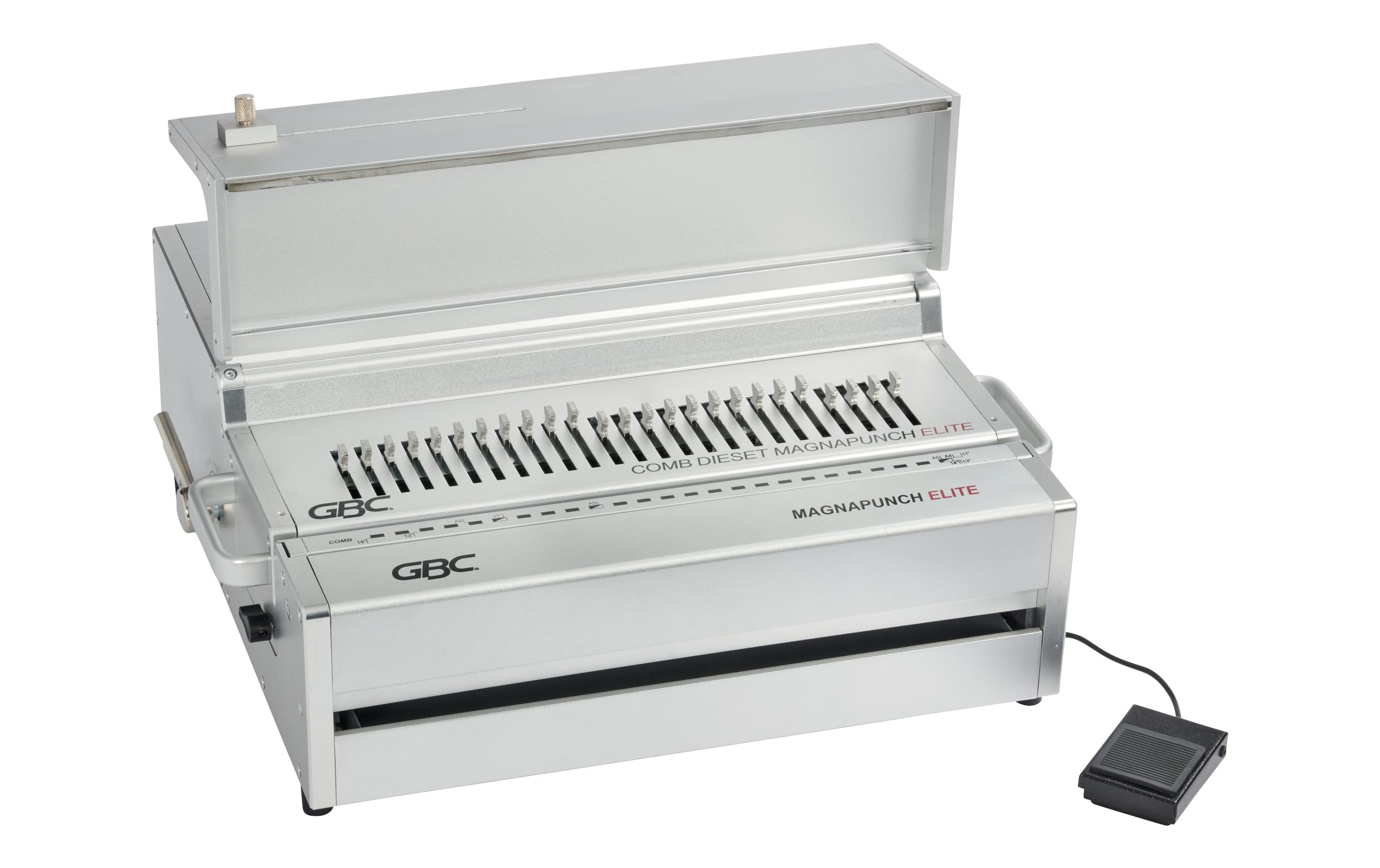 Elektrische Stanzmaschine Magnapunch Elite, 30 Blatt<br>Elektrische Stanzmaschine mit Fusspedal