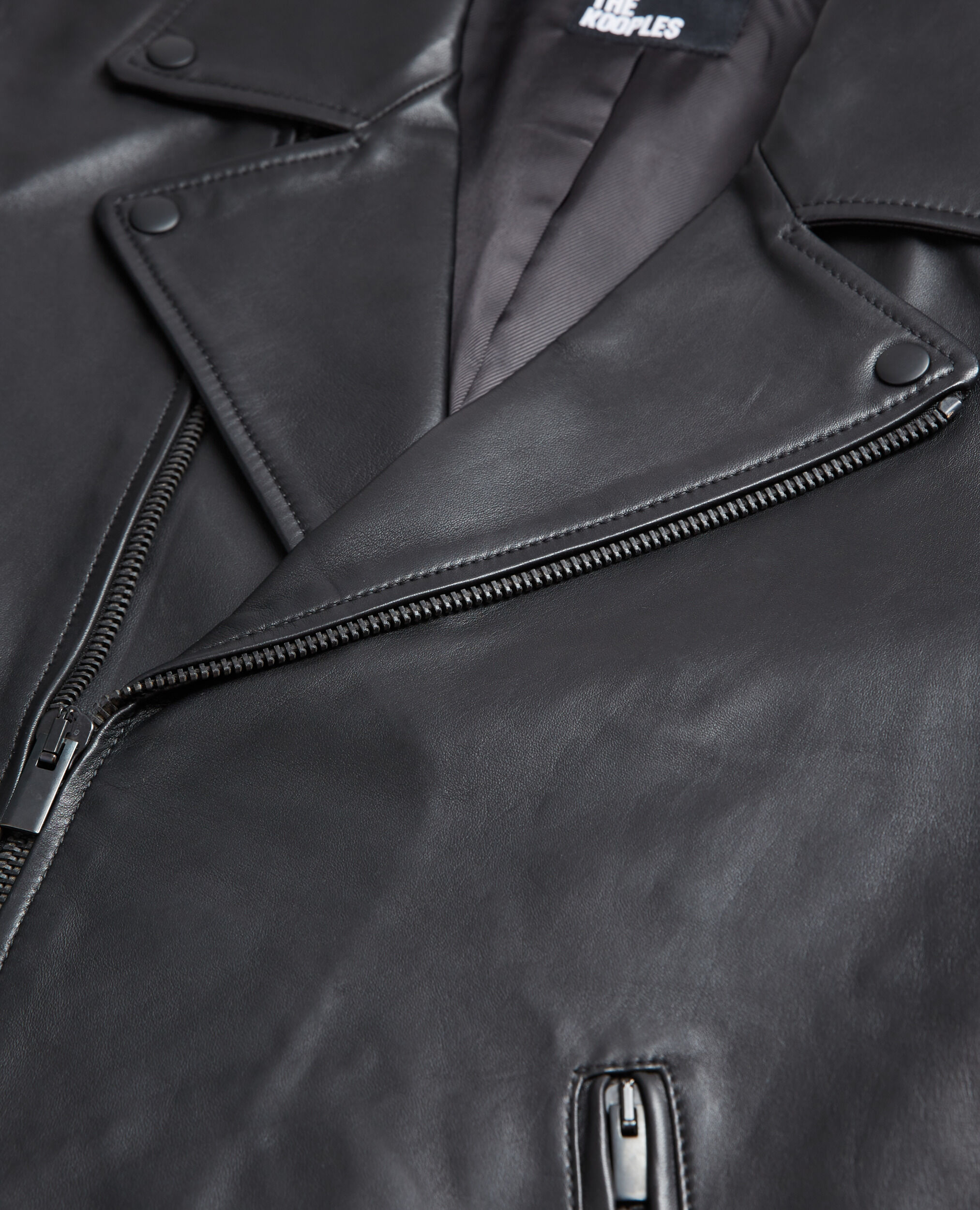 Blouson en cuir noir
