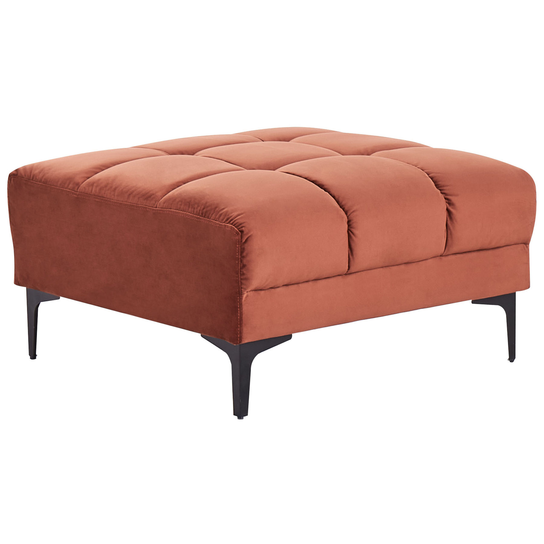 Beliani - ALNES - Ottomaan - Lichtrood - Polyester