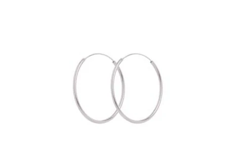 Pernille Corydon  Mini Plain Hoops - Sølv