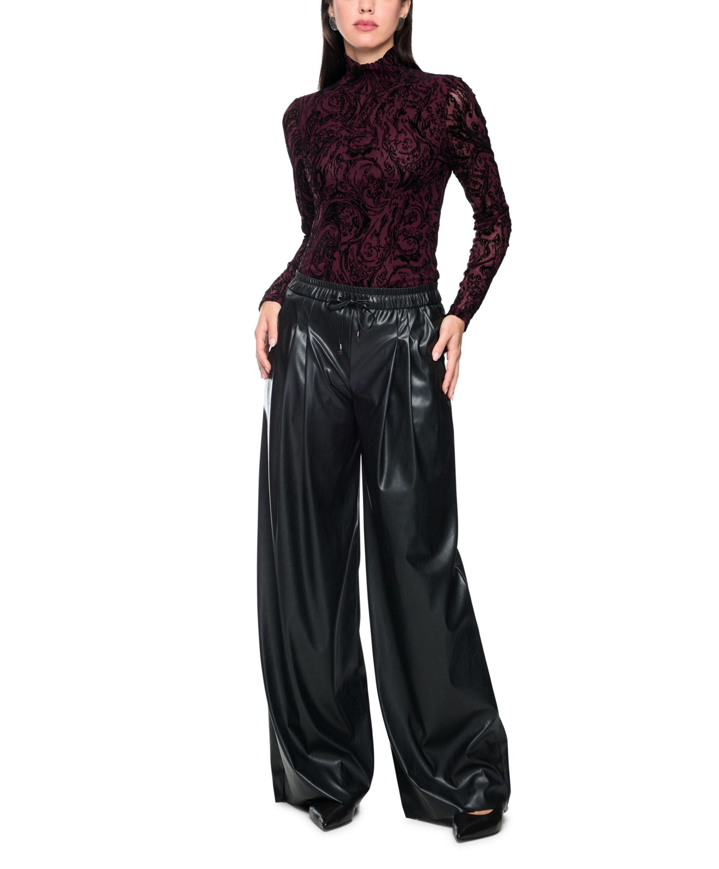 Marc Cain Dames longsleeve bordeaux