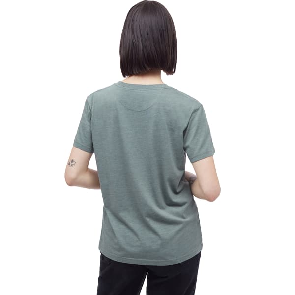 T-shirt randonnée TENTREE W PERU EMBROIDERED LLAMA TEE SHIRT AGAVE GREEN