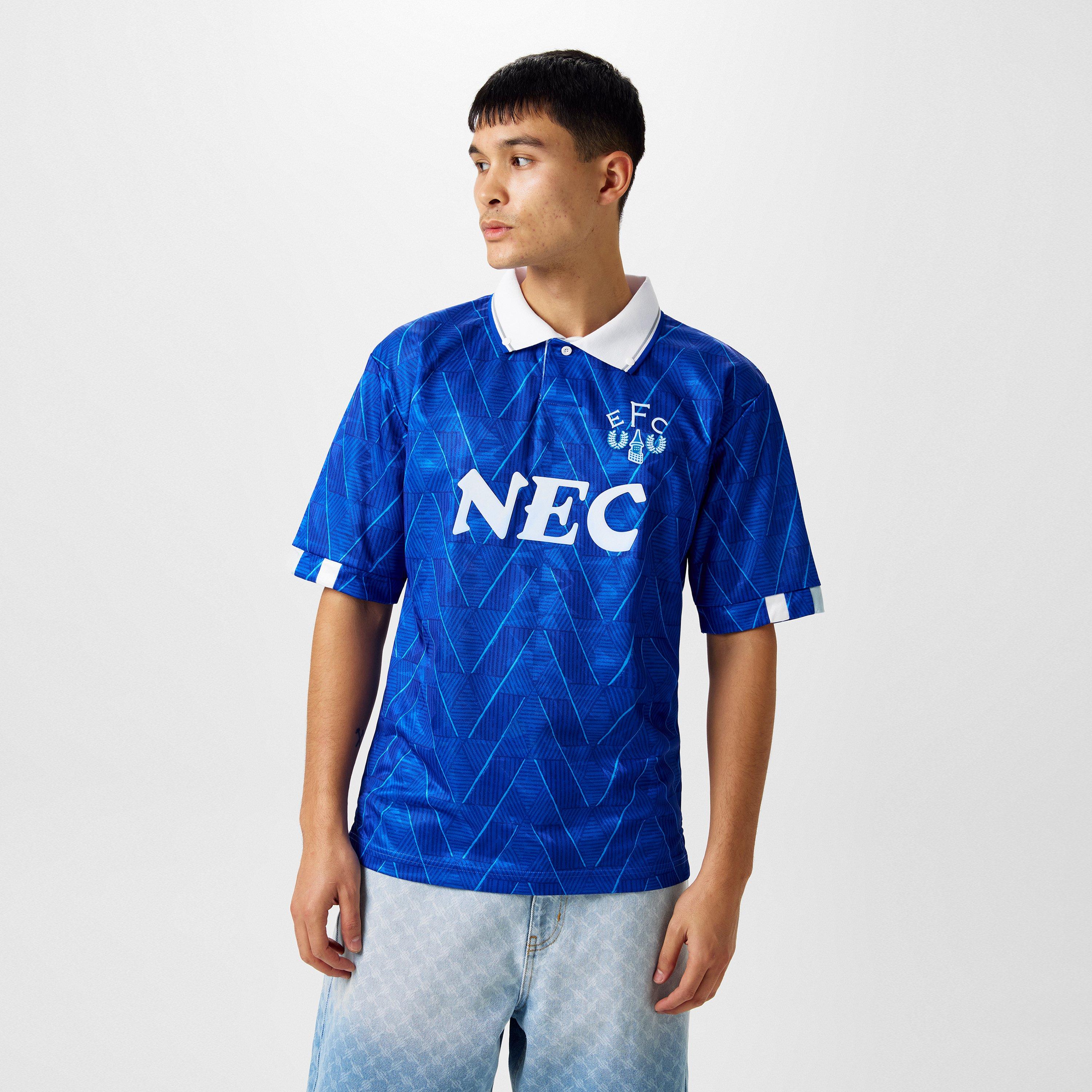 Score Draw Everton FC Home Shirt 1990 Mens