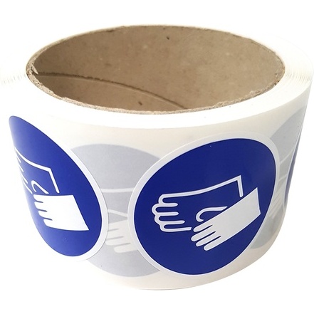 Rouleau de pictos - Gants de protection obligatoires - M009