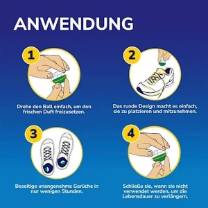 Scholl OdorX Sneaker Balls, 4 Stück