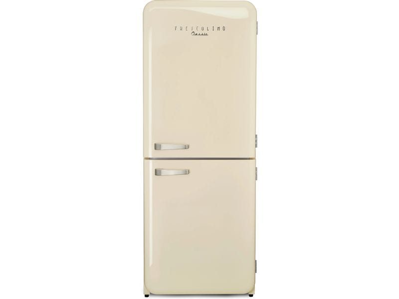 Trisa Kühl-Gefrierkombination Frescolino Classic Creme, Rec Kombigerät mit Kühlschrank und Gefrierschrank