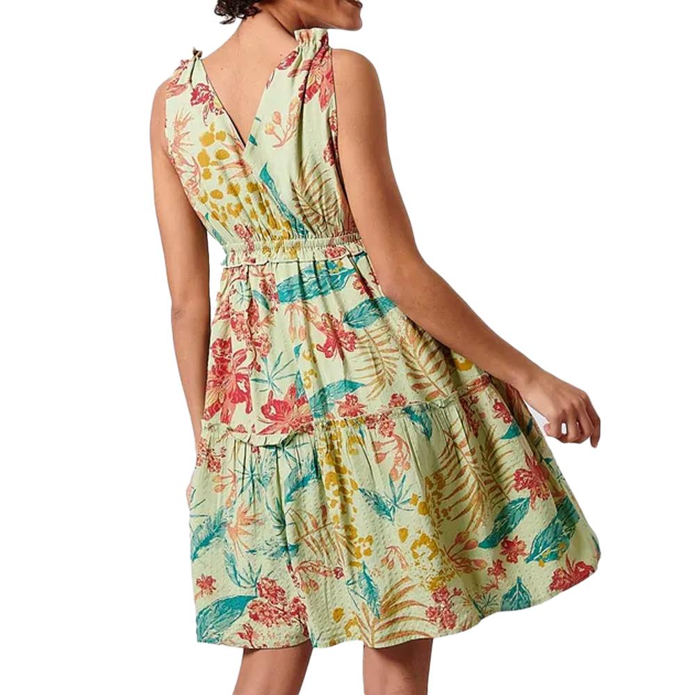 Kaporal Robe Verte à Motifs Femme Kaporal CRISSE