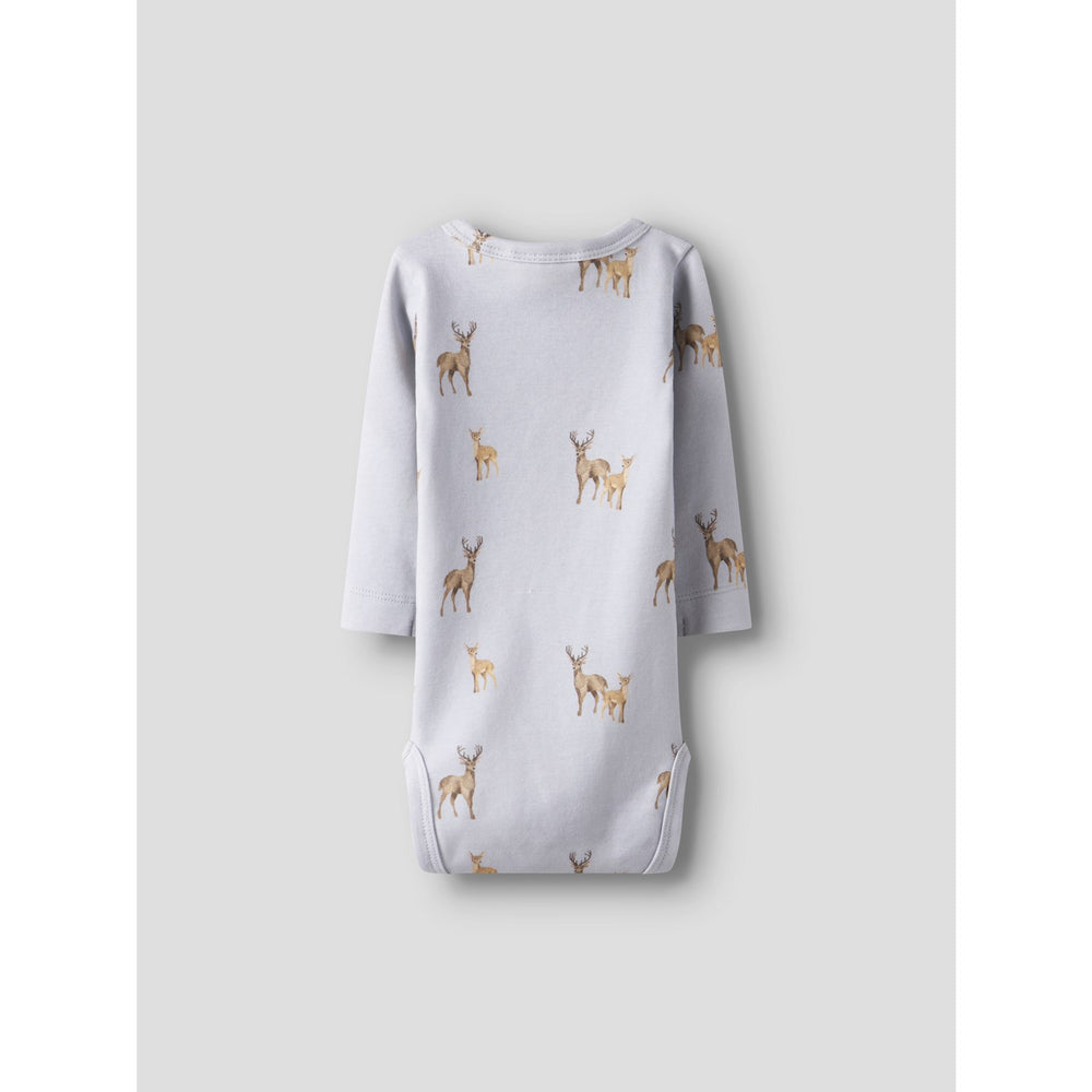 Køb Lil'Atelier Gray Dawn Deer Nbmlayo Geo Ls Slim Body Lil