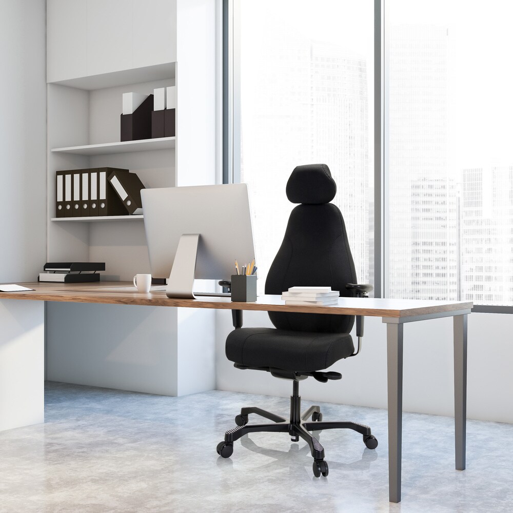 Profi Chefsessel RESISTIO XXL Stoff mit Armlehnen (höhenverstellbar) hjh OFFICE