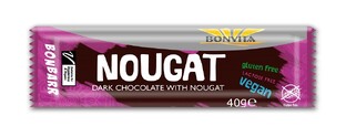 BonVita Nougat Dark Chocolate Bar 40GR