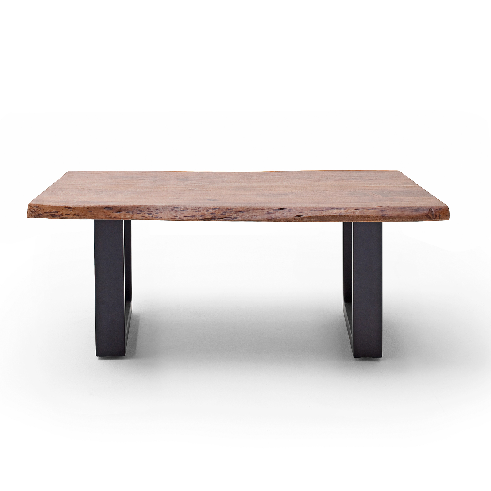 Couchtisch CARTAGENA - Akazie Walnuss-anthrazit - U-Gestell - 110x70 cm