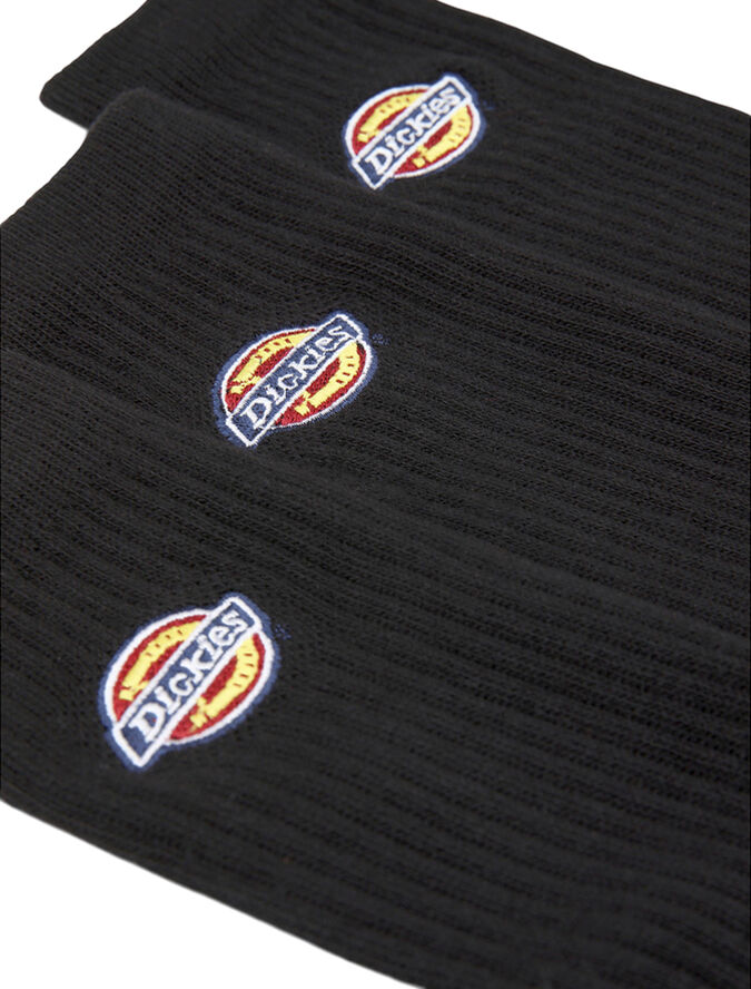 Dickies VALLEY GROVE EMBROIDERED SOCK BLACK Black