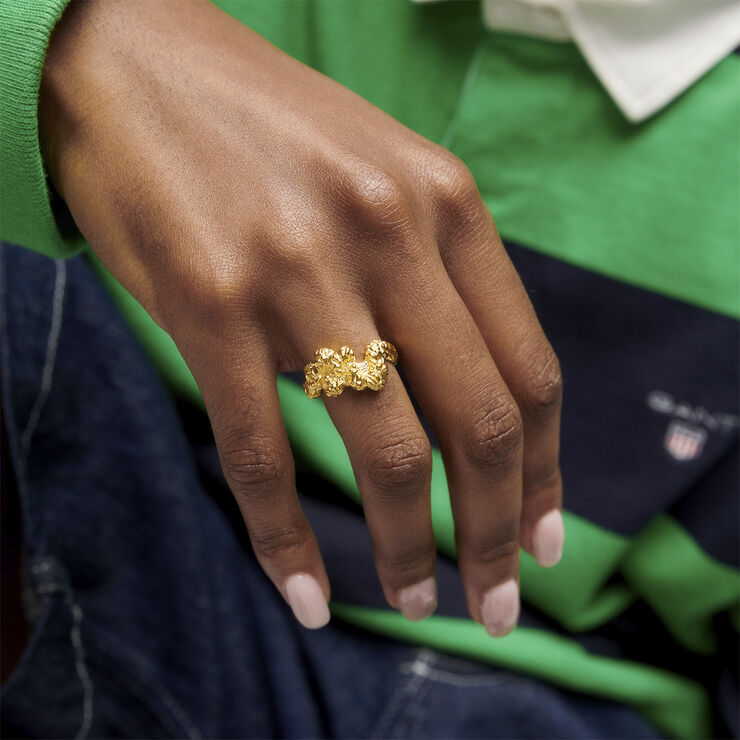 Camille Brinch Jewellery Levitate Crush Ring Gold