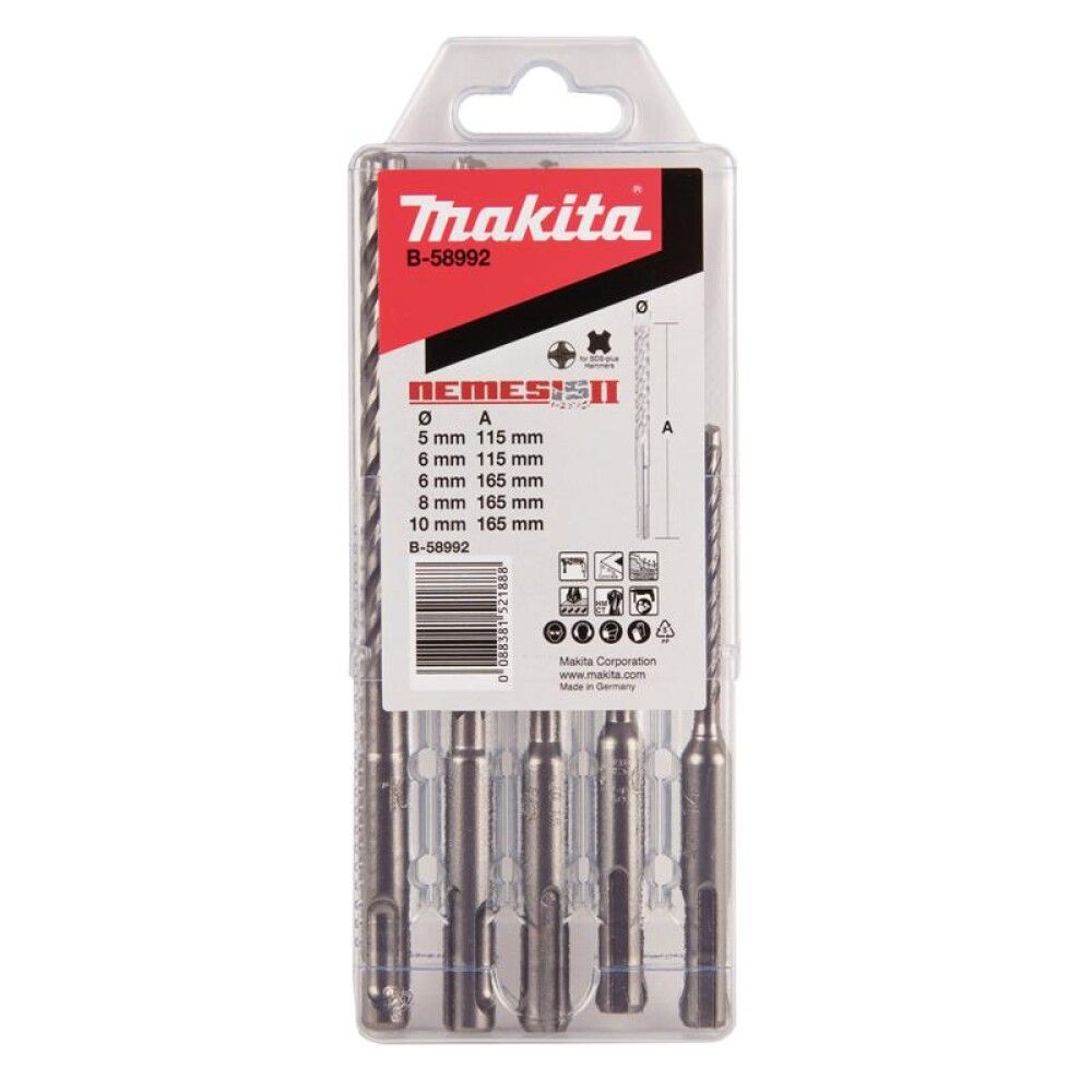 BORSETT MAKITA SDS-PLUS 5 DELER