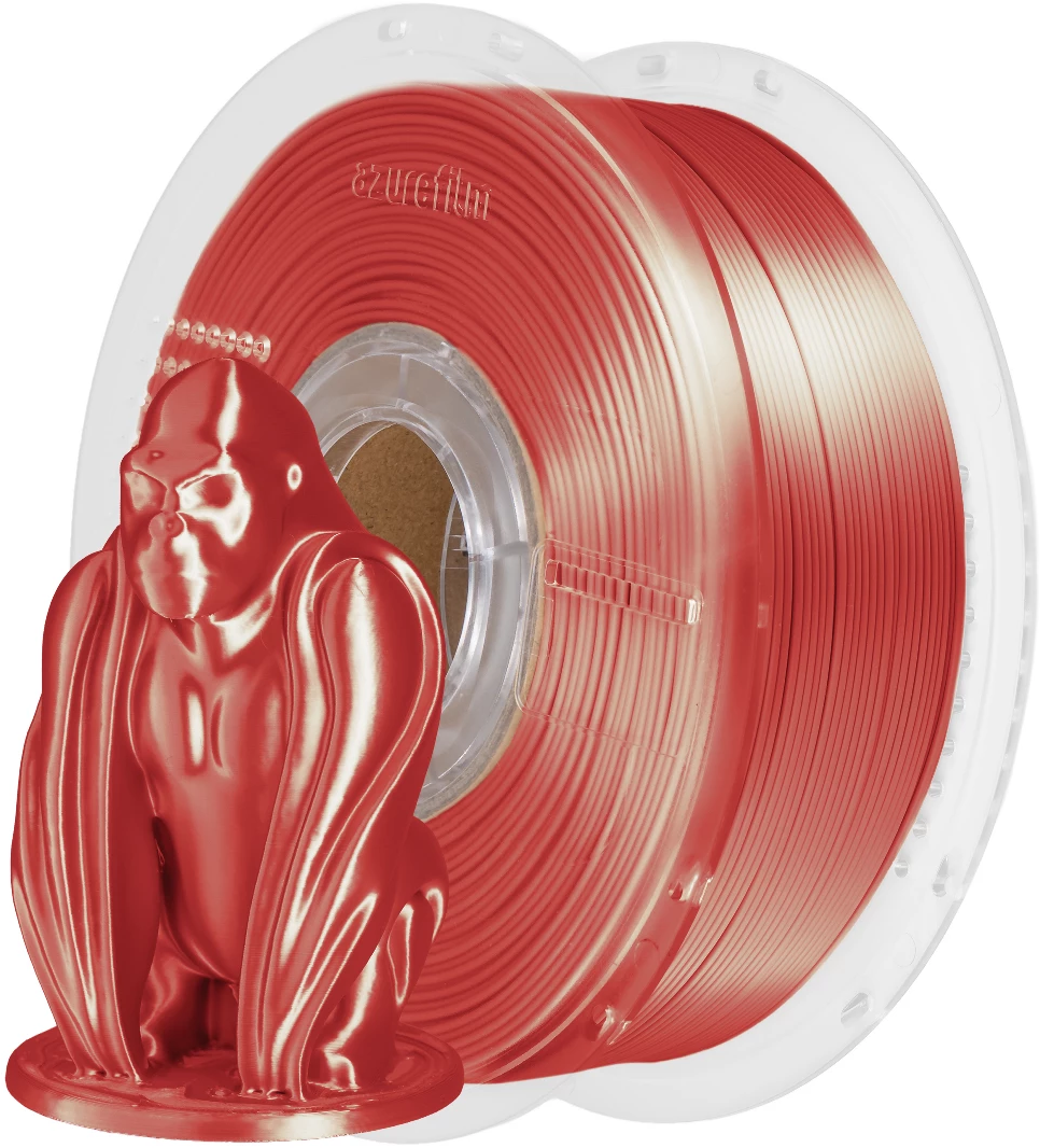 AzureFilm  PLA Silk Bordeaux, 1,75 mm / 1000 g    PLA-Material mit seidigem Finish
