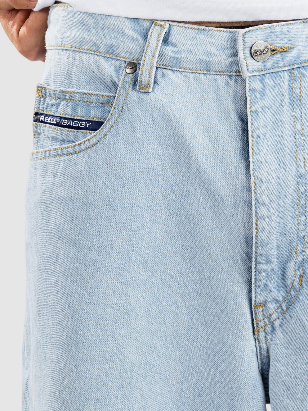 REELL Belmont Shorts origin light blue