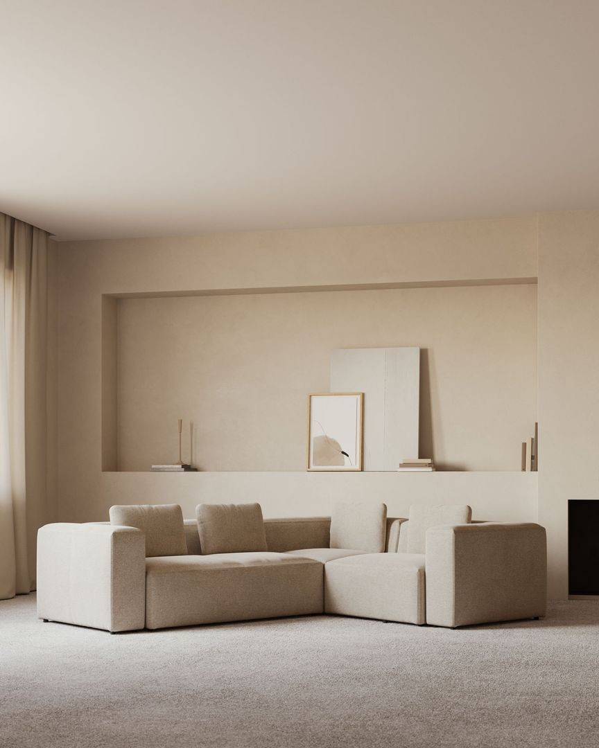Hoekbank Blok Beige van Kave Home