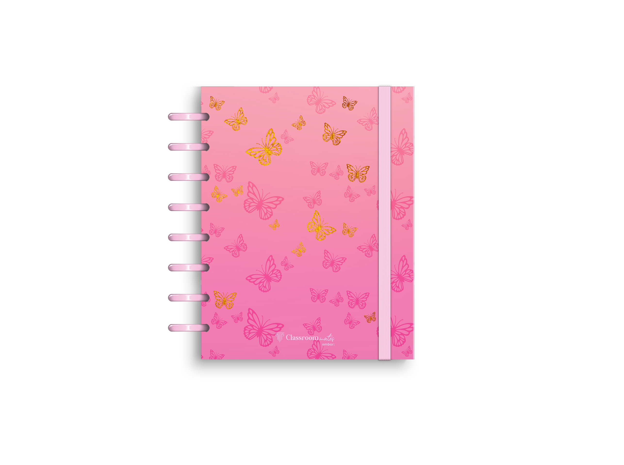 CADERNO ECOSMART A5 AMBAR G.PARADISE POLIPROPILENO 100 FOLHAS 100G