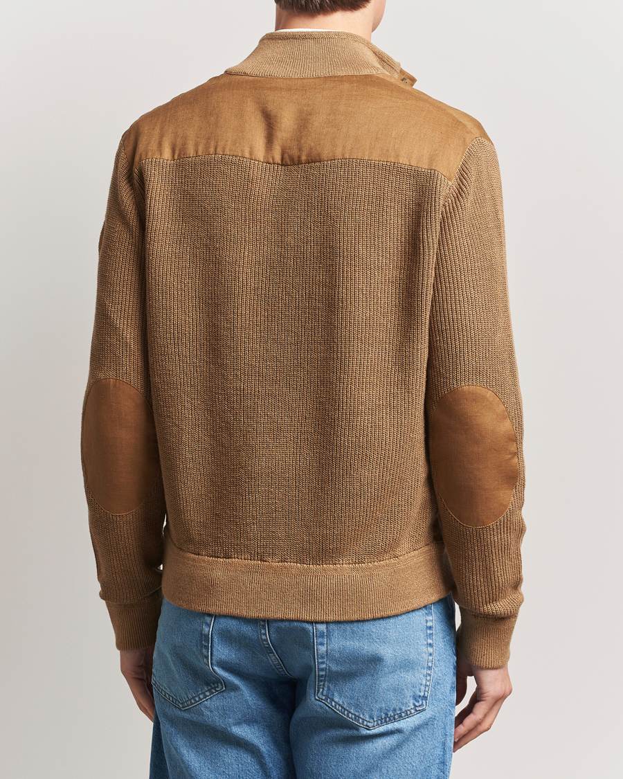 Polo Ralph Lauren Linen Skeet Jacket Brown Linen Combo