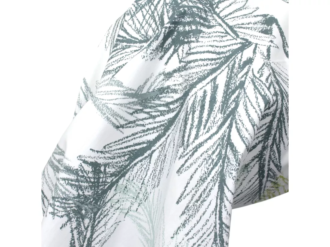 Taie de traversin 140x43 cm percale coton TRINIDAD mousson