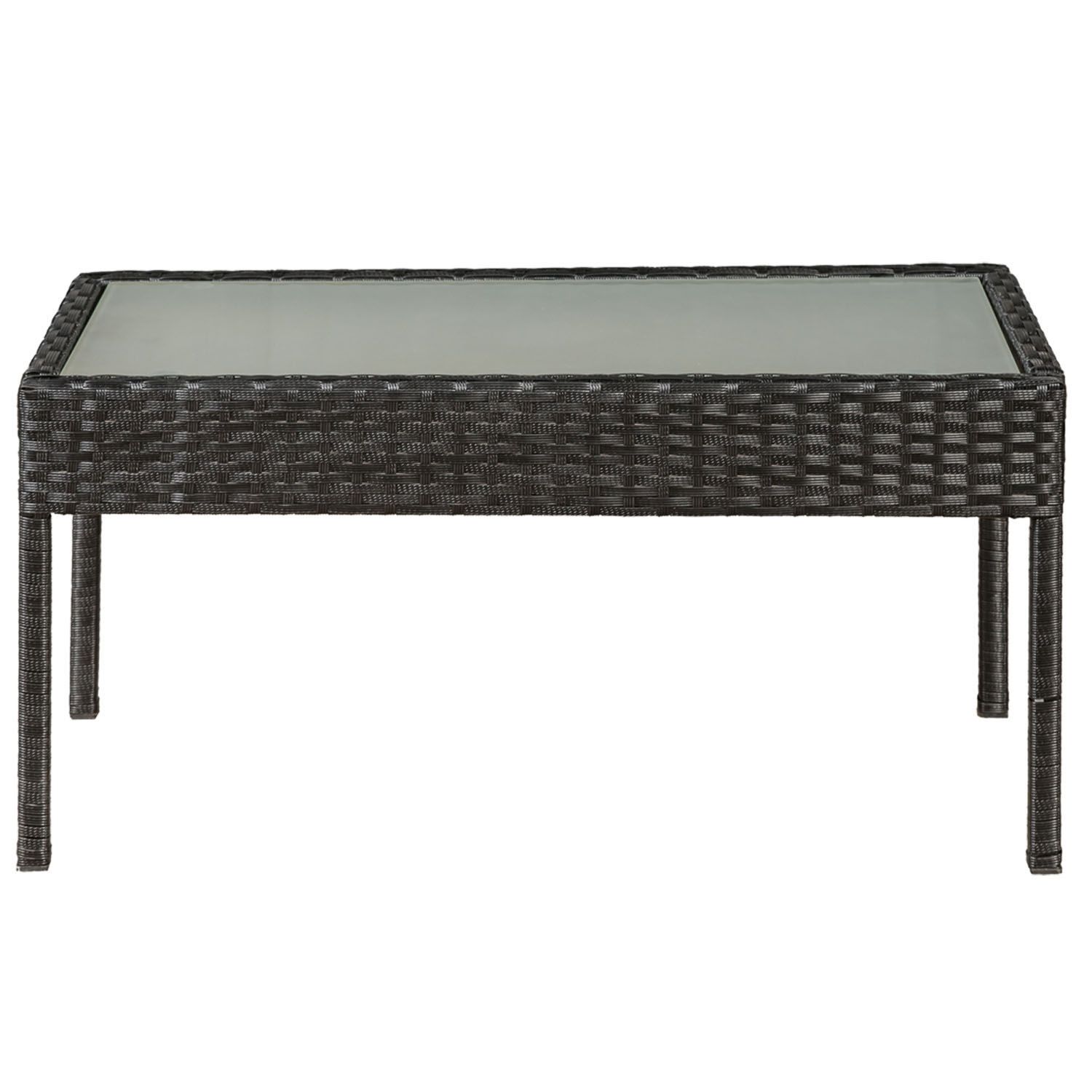 Trinidad polyrotan zwarte loungeset