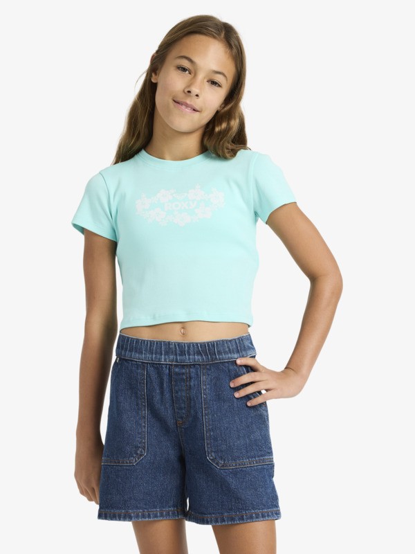 Baby One More Time T-shirt court Bleu Fille 4-16