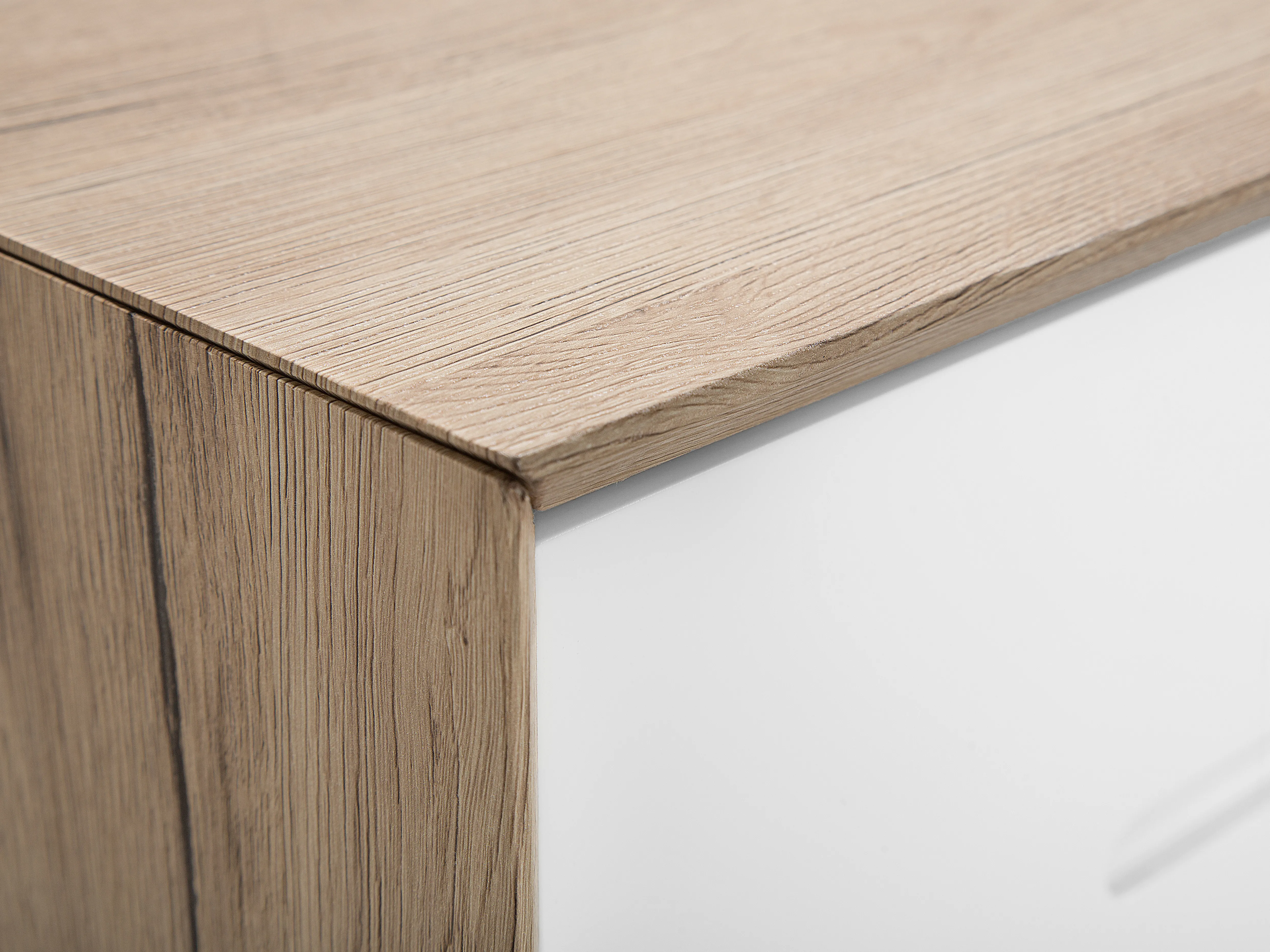 TV-meubel FORESTER Bruin/wit