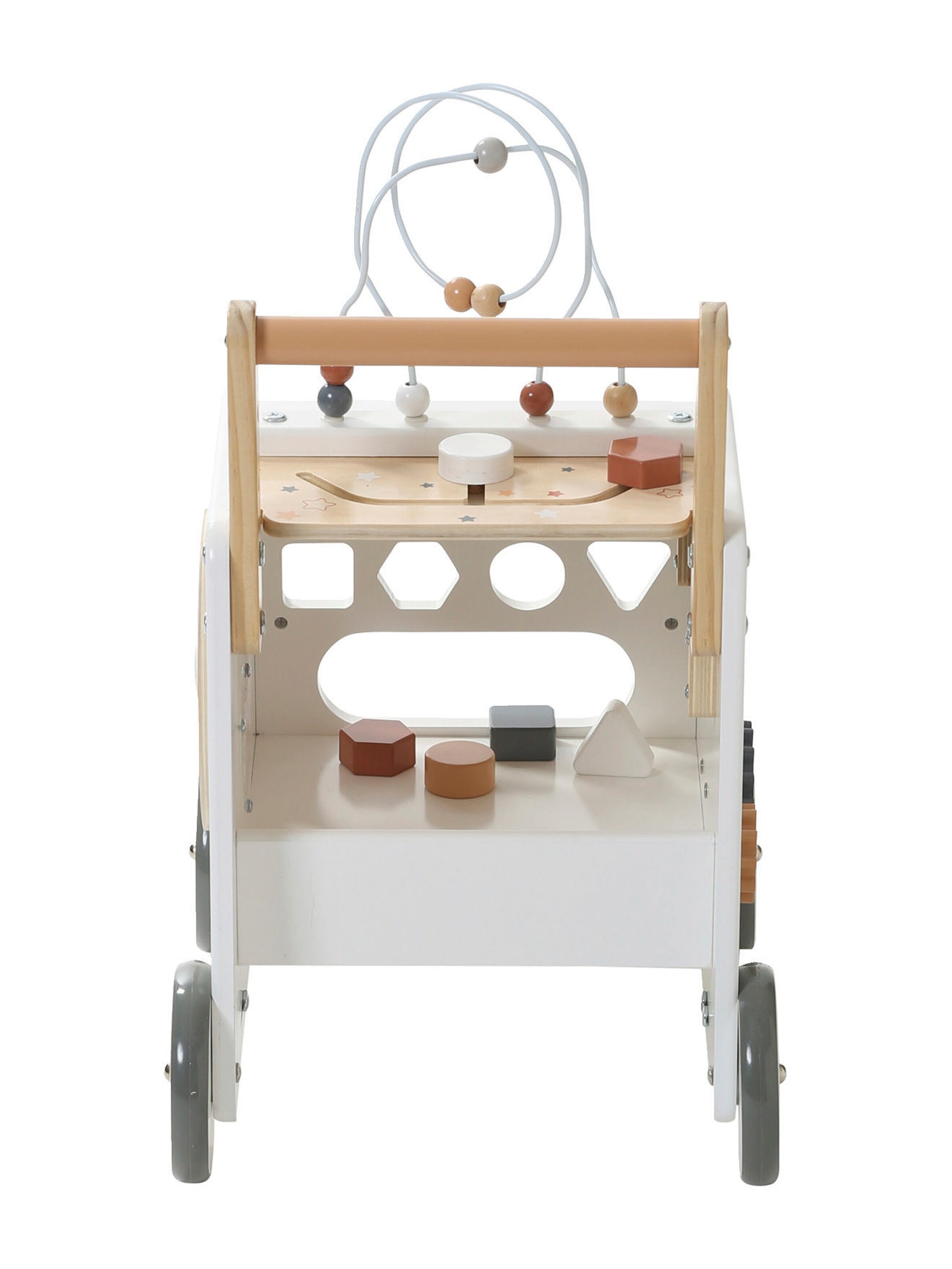 Vertbaudet Activity-Lauflernwagen, Holz FSC® mehrfarbig