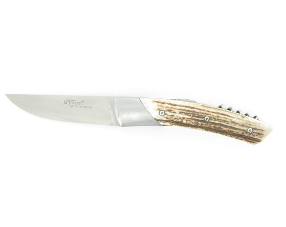 Trappeur Grand Cru BOIS DE CERF Couteau de Poche Le Thiers par Chambriard