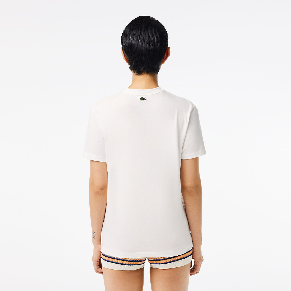 LACOSTE<br>Camiseta de manga curta, modelagem regular