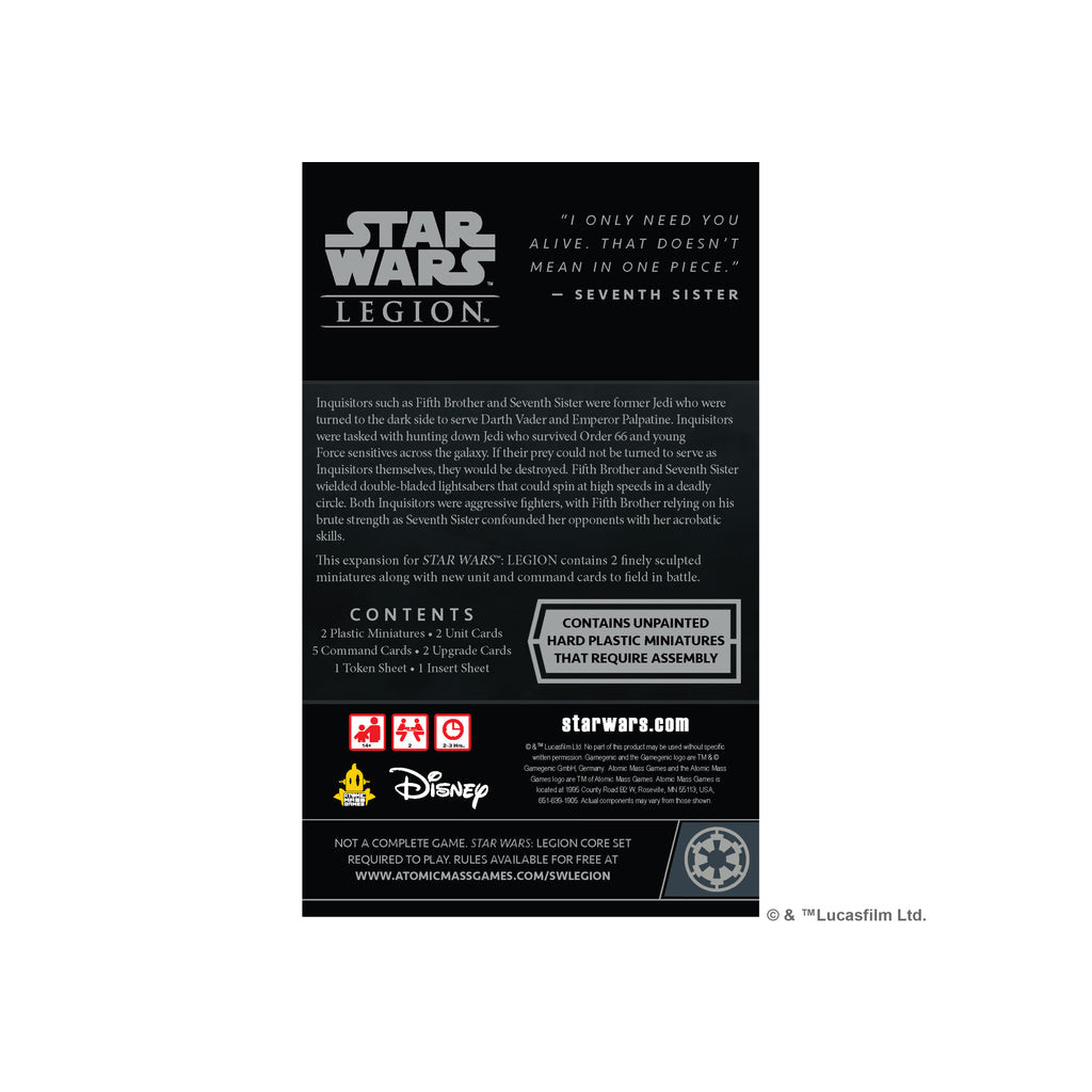 Star Wars : Légion - Cinquième Frère et Septième Sœur Extension Agent