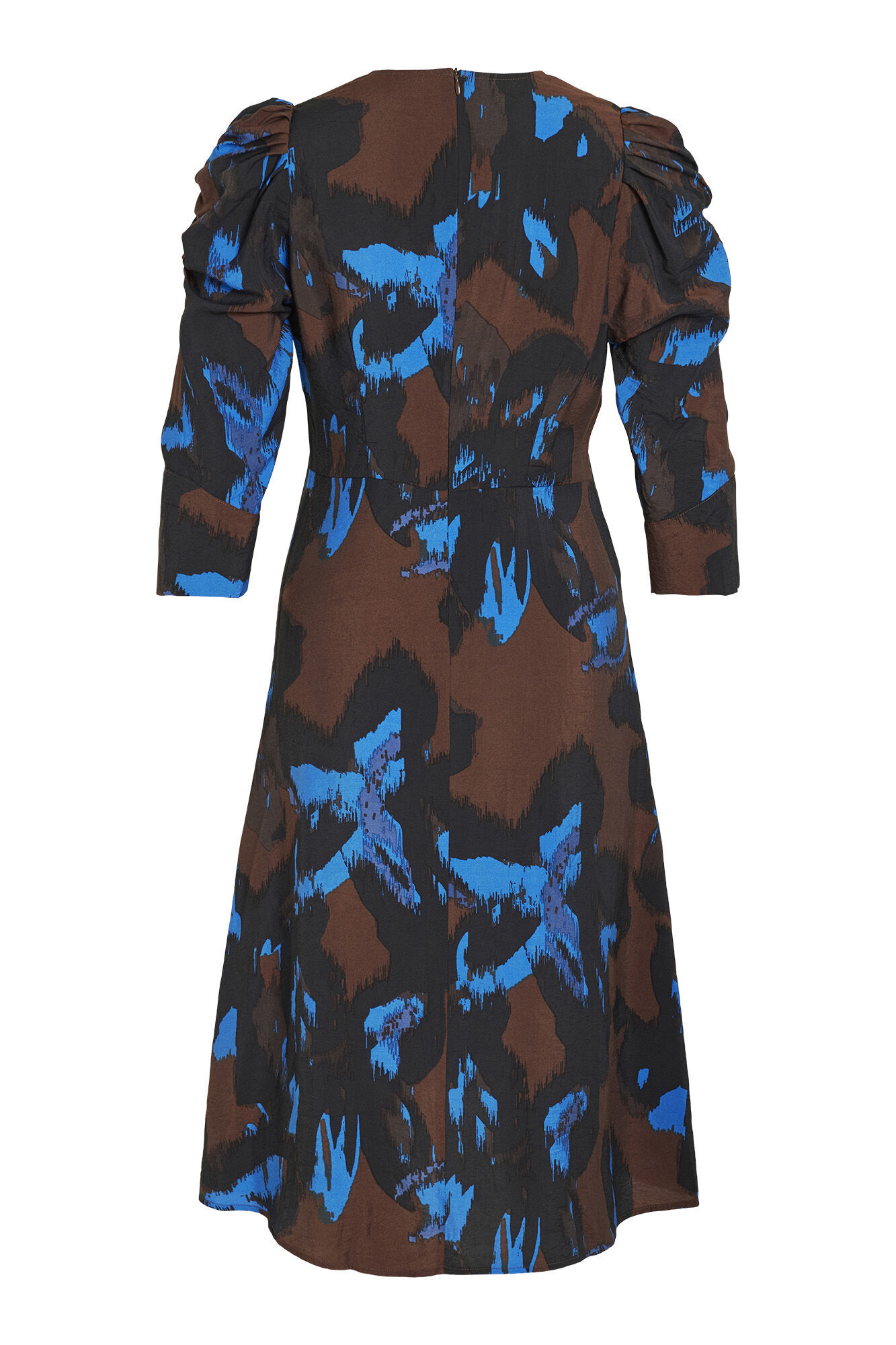 Vestido midi de mangas compridas