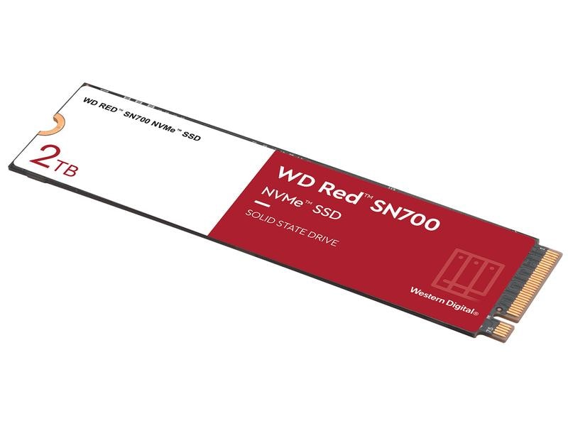 Western Digital SSD WD Red SN700 M.2 2280 NVMe 2000 GB Solid-State-Drive für effektives Caching in NAS-Systemen