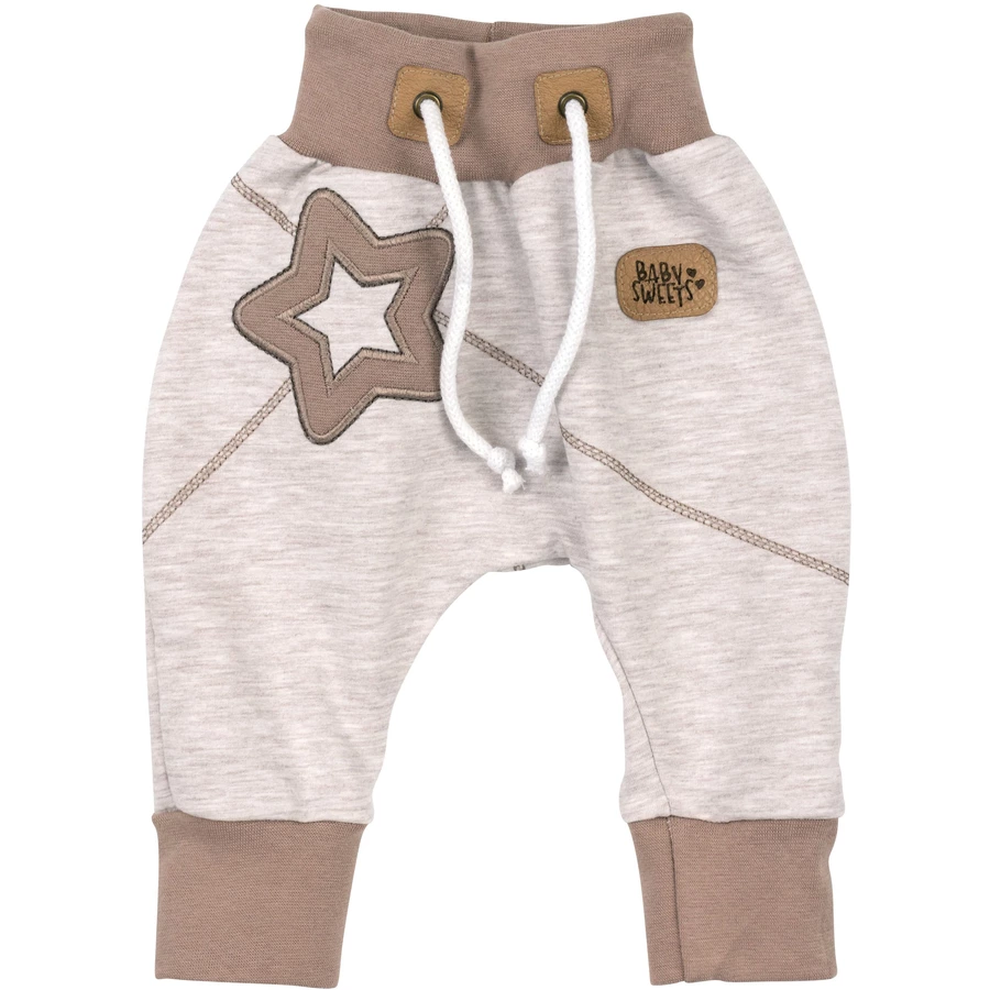 Baby Sweets 2tlg Set Shirt + Hose Patchwork Sterne beige