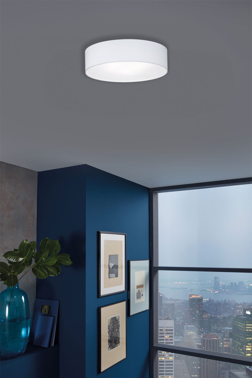 FISCHER & HONSEL Retrofit Deckenlampe MAAT 45 cm weiß