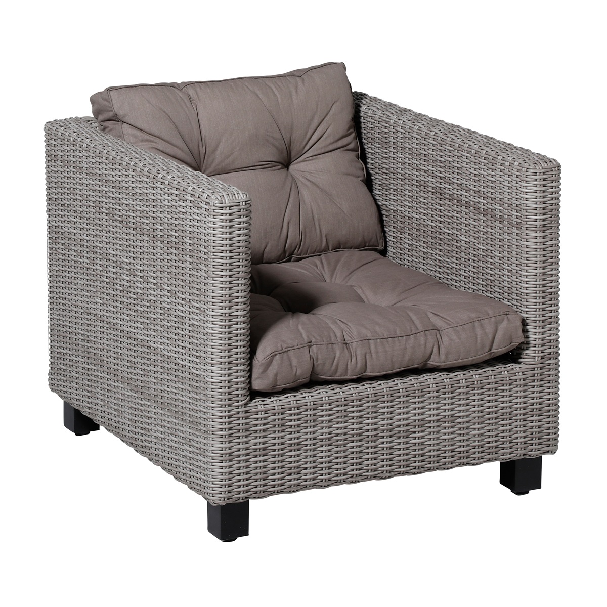 Madison Basic taupe Zitkussen - Set van 2