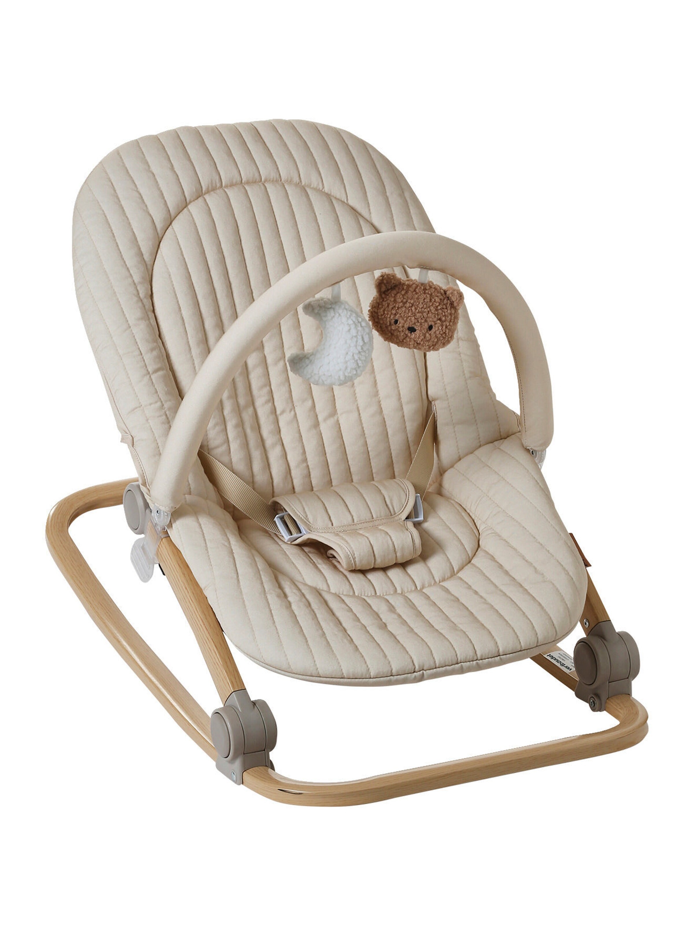 Vertbaudet Babywippe mit Spielbogen BABYDREAM wollweiß