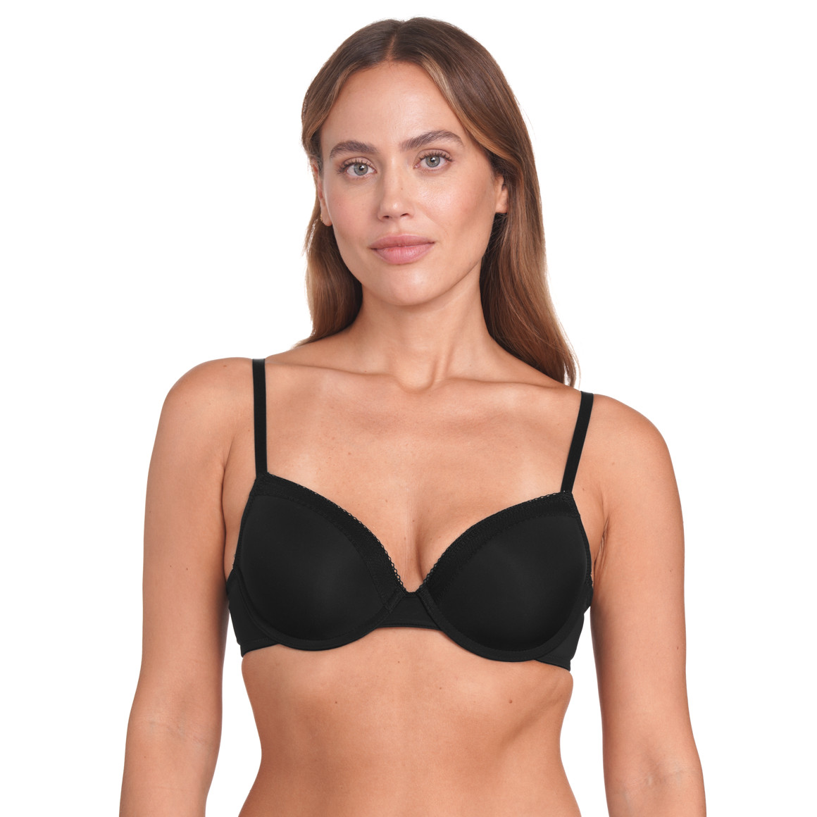 Gina Benotti Damen Bügel-BH mit Spitze schwarz