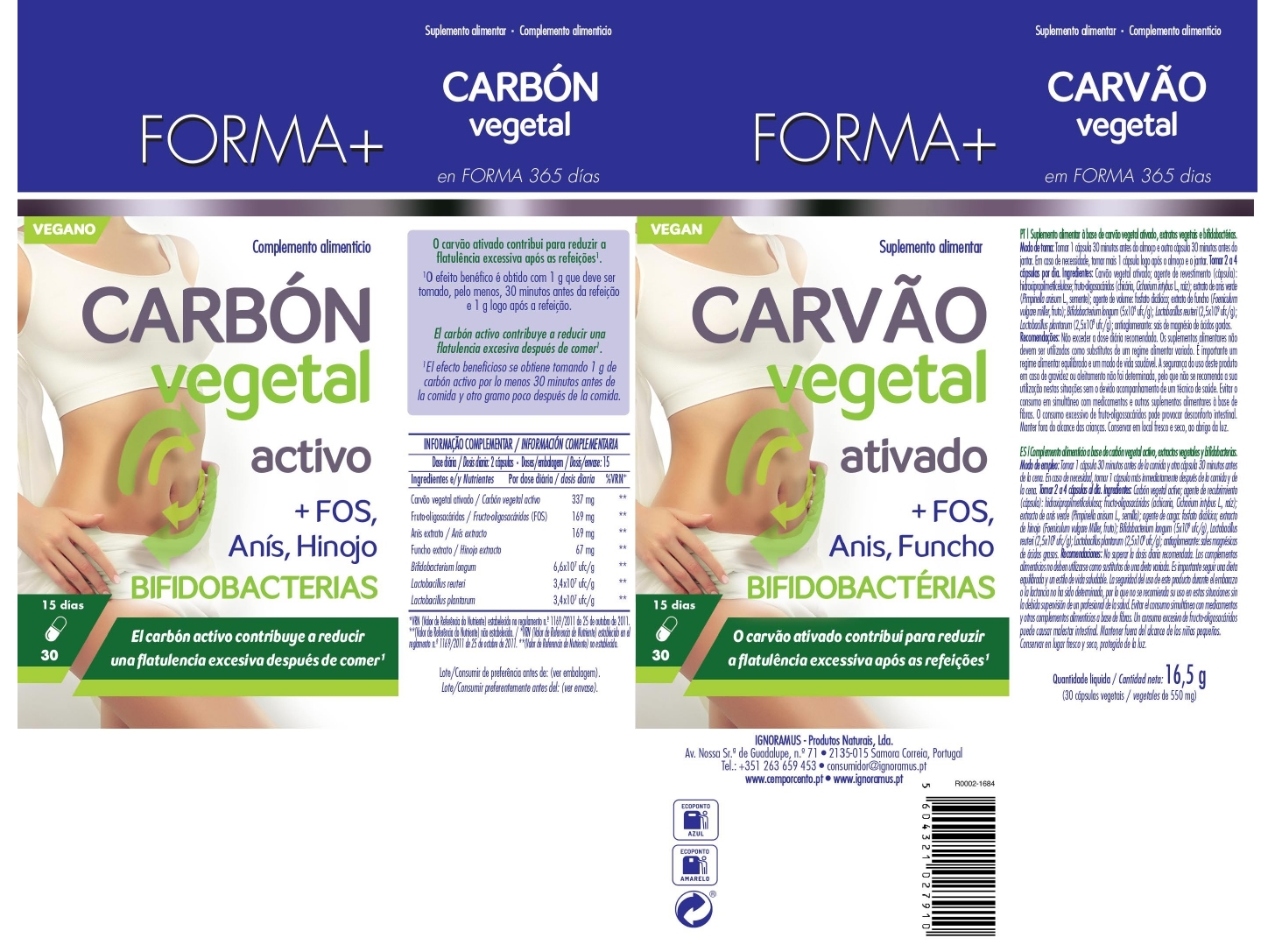 SUPLEMENTO FORMA  CARVÃO VEGETAL ATIVADO 30 CAPS