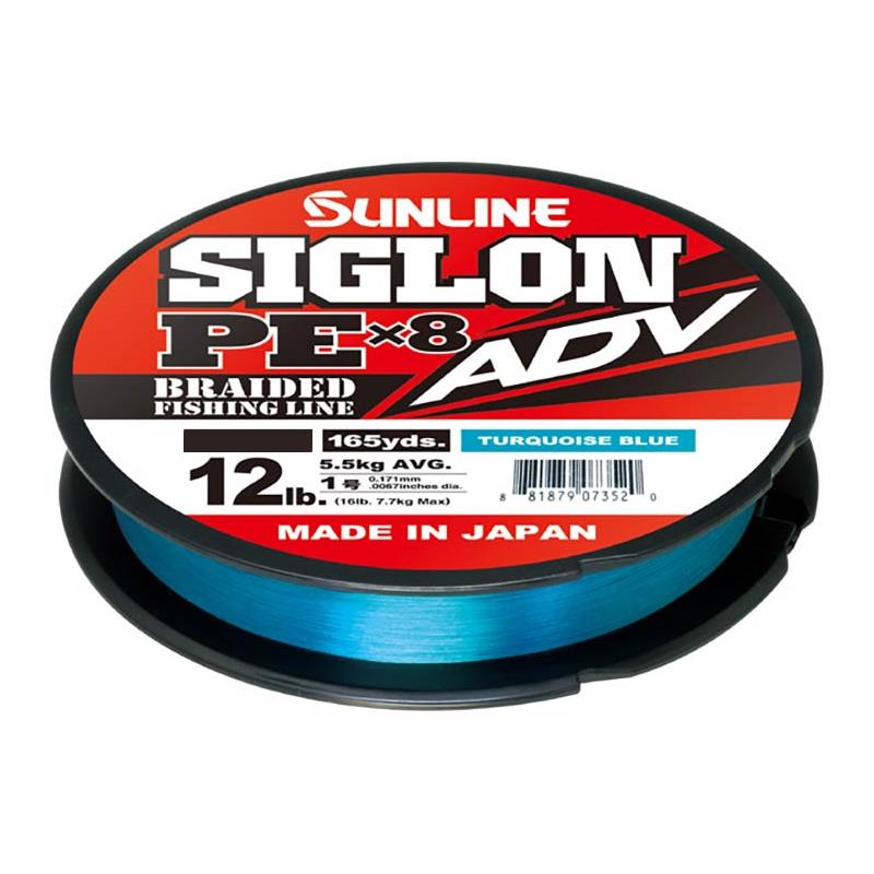 Tresse Sunline Siglon Braid Pe Adv 8X Bleu Turquoise - 300M