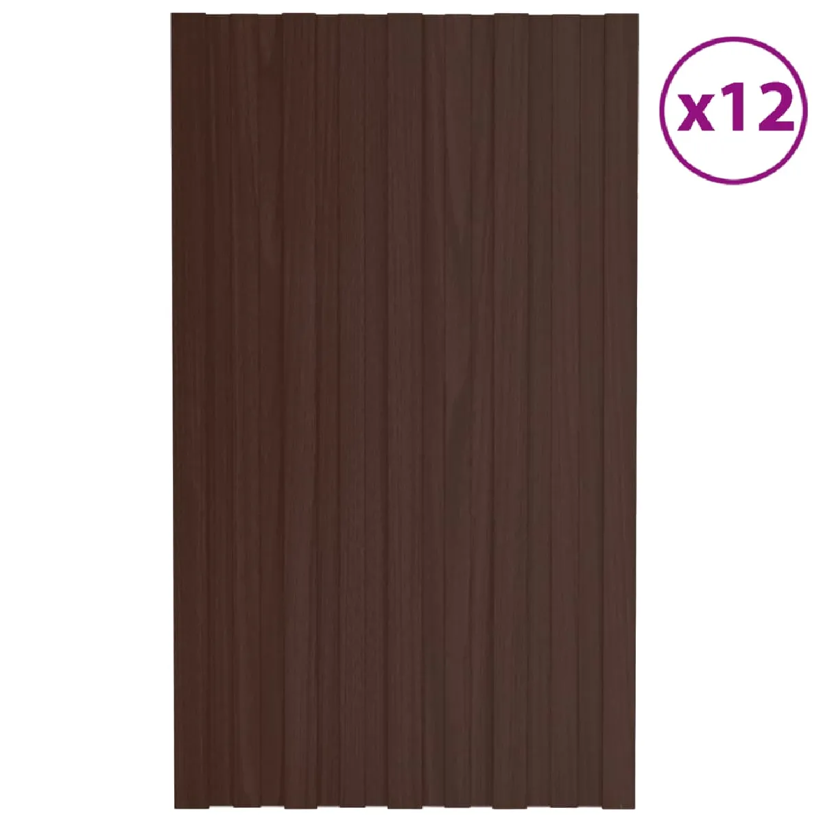 vidaXL Panneaux de toiture - Marron