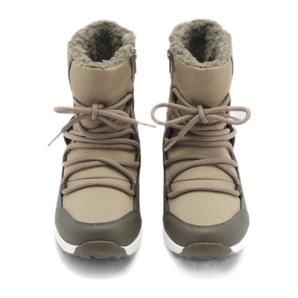 Mango Kids gevoerde enkelboots beige/kaki