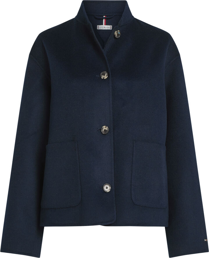 Tommy Hilfiger DF WOOL BOMBER JACKET Dark night navy
