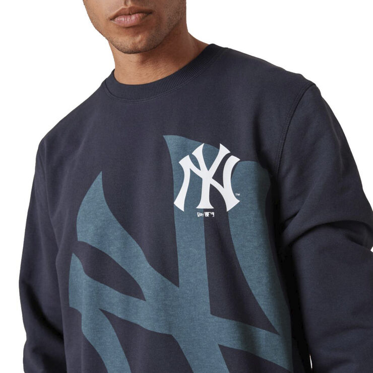 New Era washed pack graphic sweatshirt Blue