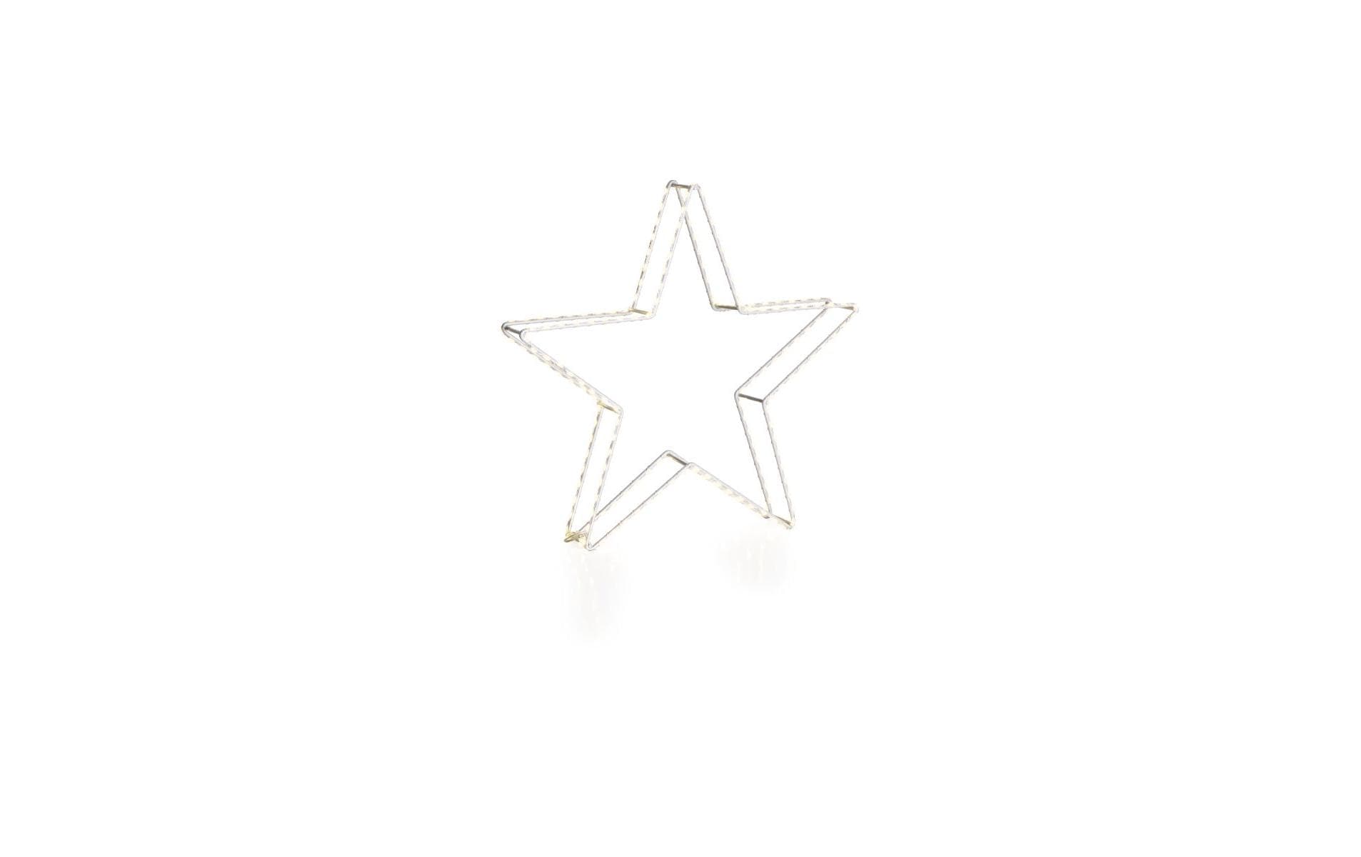 Tischdeko 3D Stern Argento, Ø 38 cmLED Weihnachtsdekoration für den Innen- und Aussenbereich